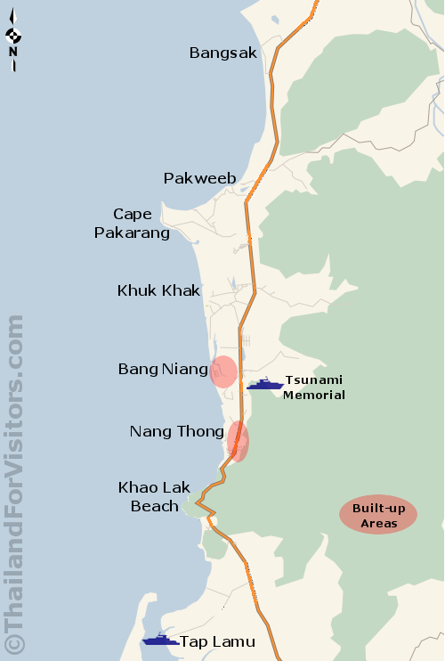 Khao Lak map