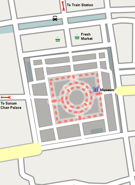 Plan of Pathom Chedi