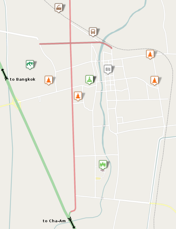 Petchburi City map
