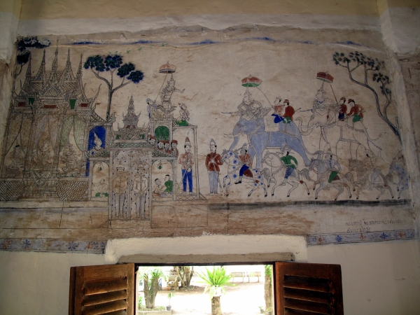 A mural from Wat Hua Wiang