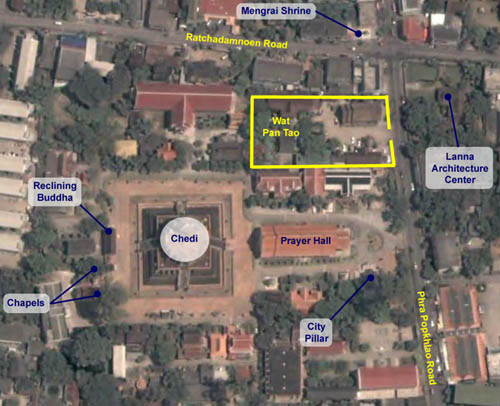 Plan of wat Chedi Luang