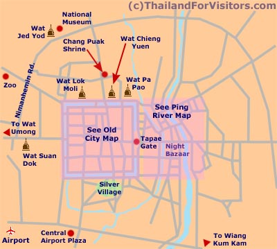 Map of ChiangMai