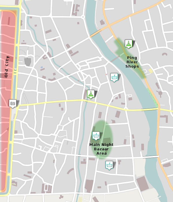 Night Bazaar Area Map