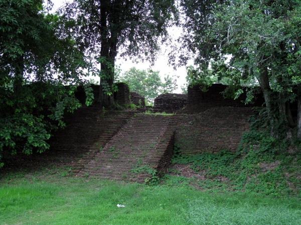 A ramp up to one of the bastions