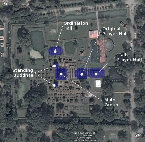 Wat Mahathat Satelite Image