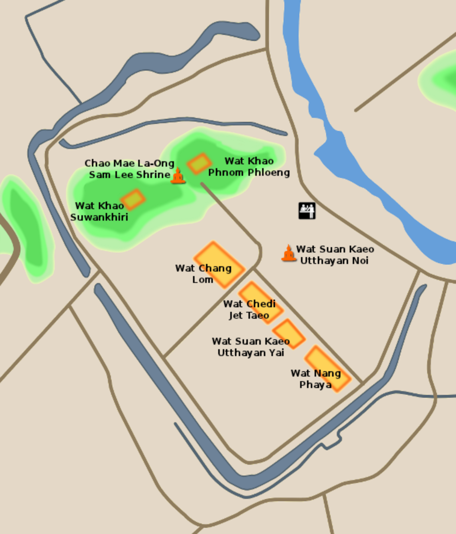 Map of Si Satchanalai City