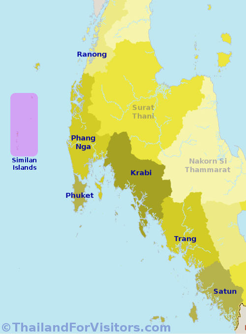 komme krone Settle Andaman Sea Coast of Thailand - Thailand For Visitors