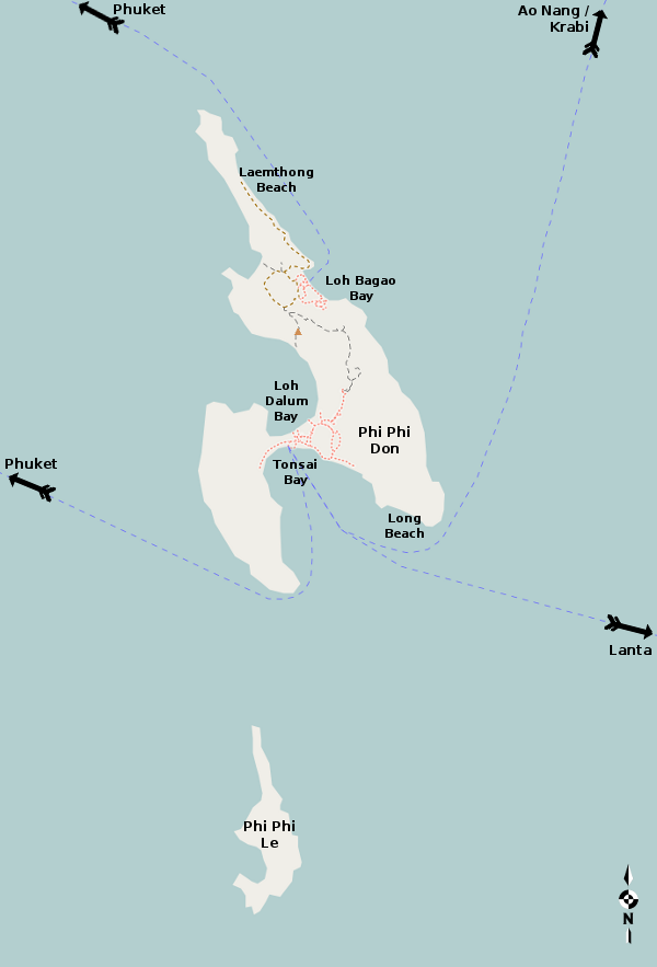 maya bay map