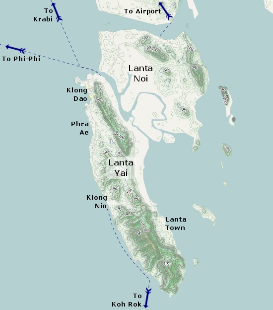 Koh Lanta Map