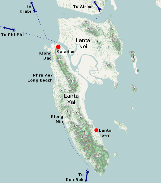 Koh Lanta Map