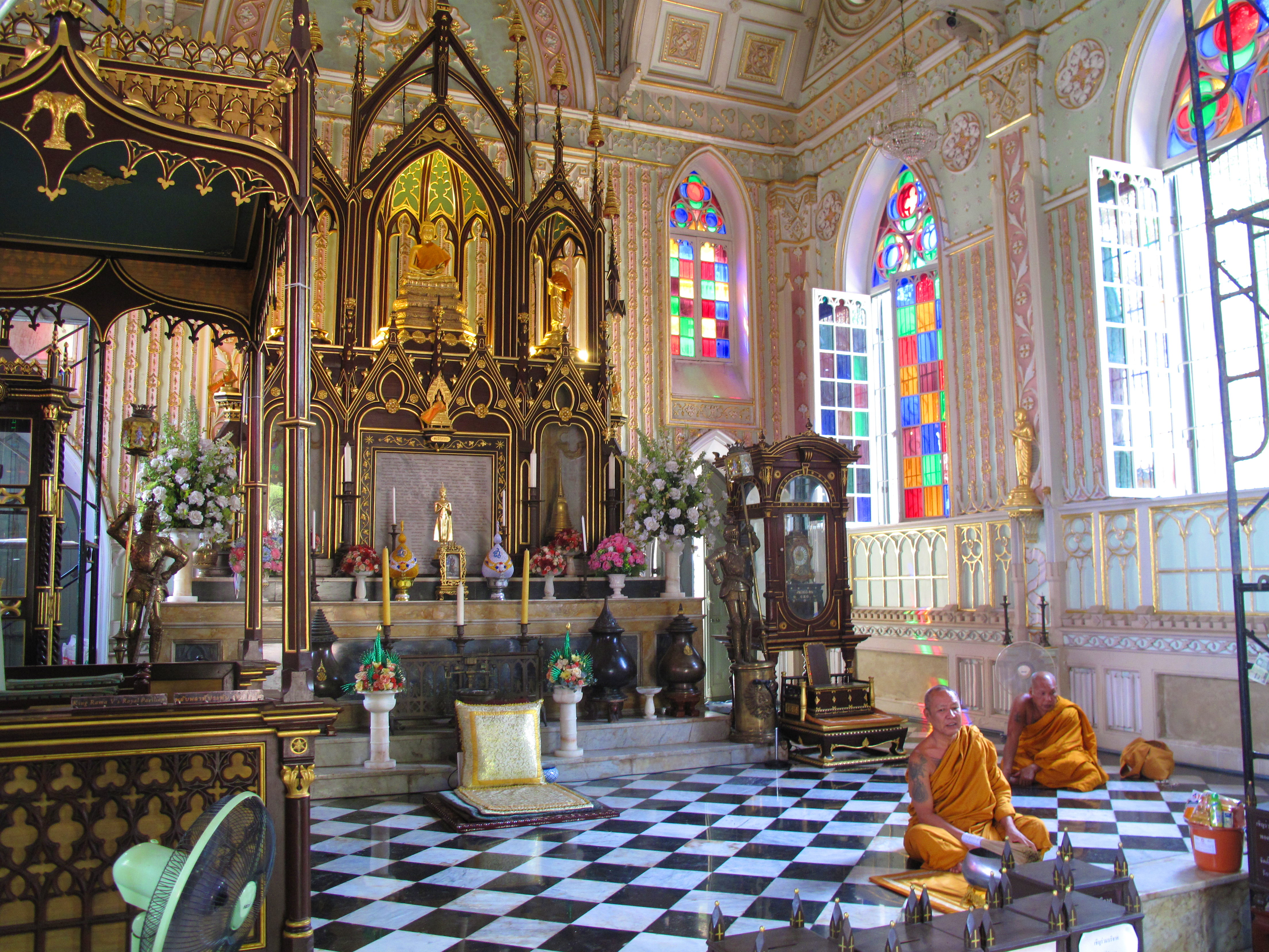 The altar withing the 'Gothic' chapel