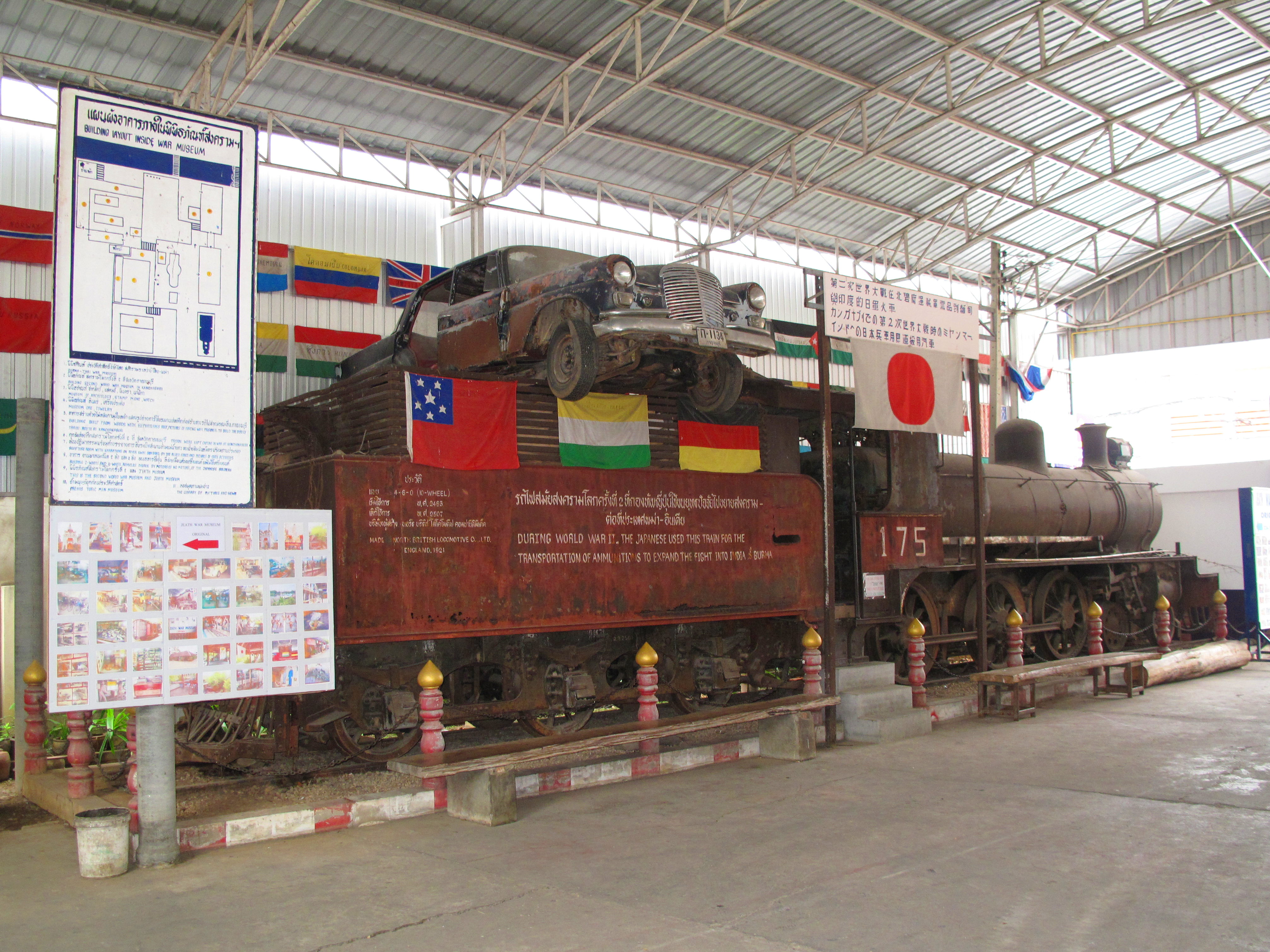 Old steam engine from the death railway.