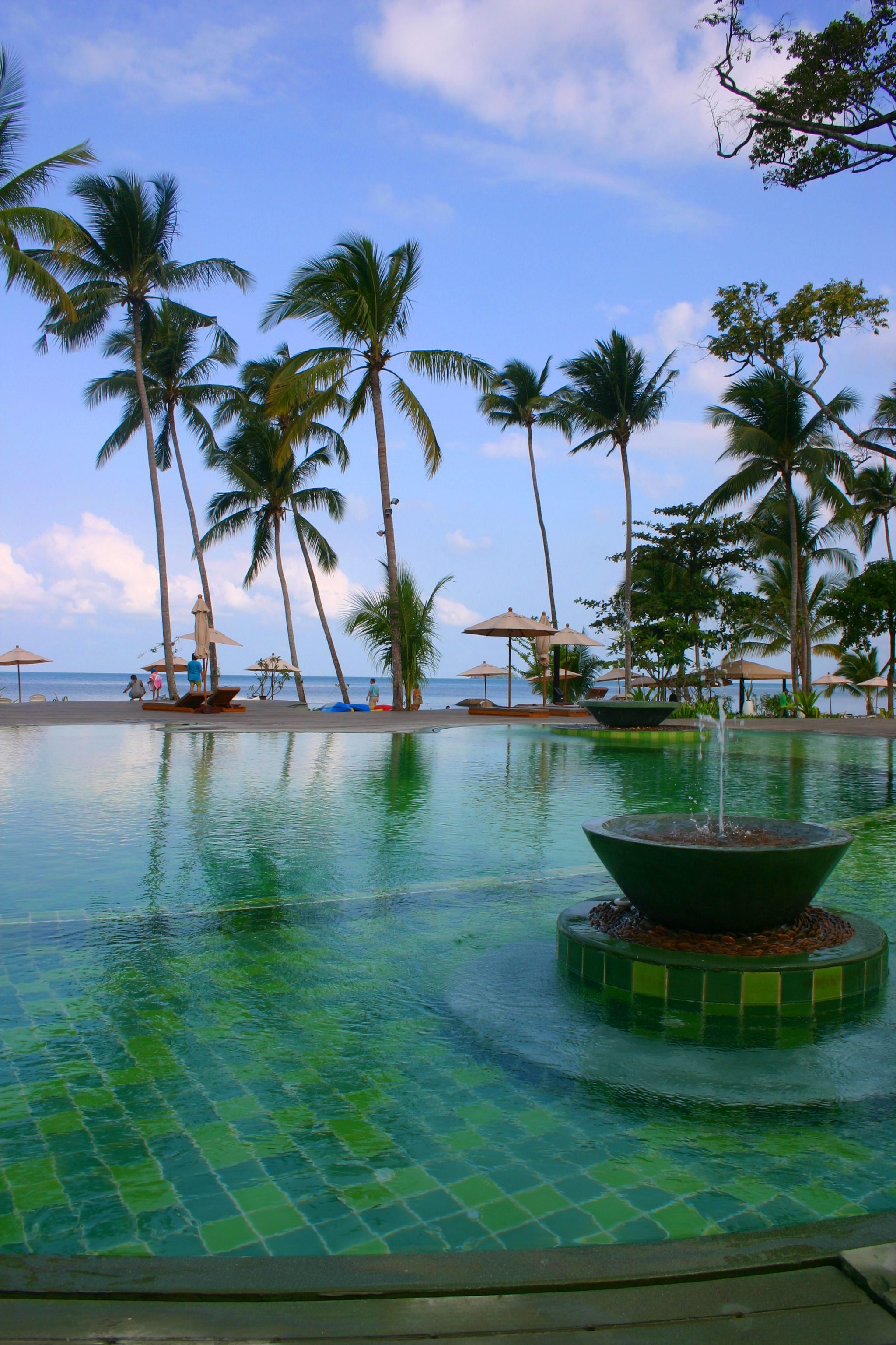 Pool and Beach at the Dusit Princess