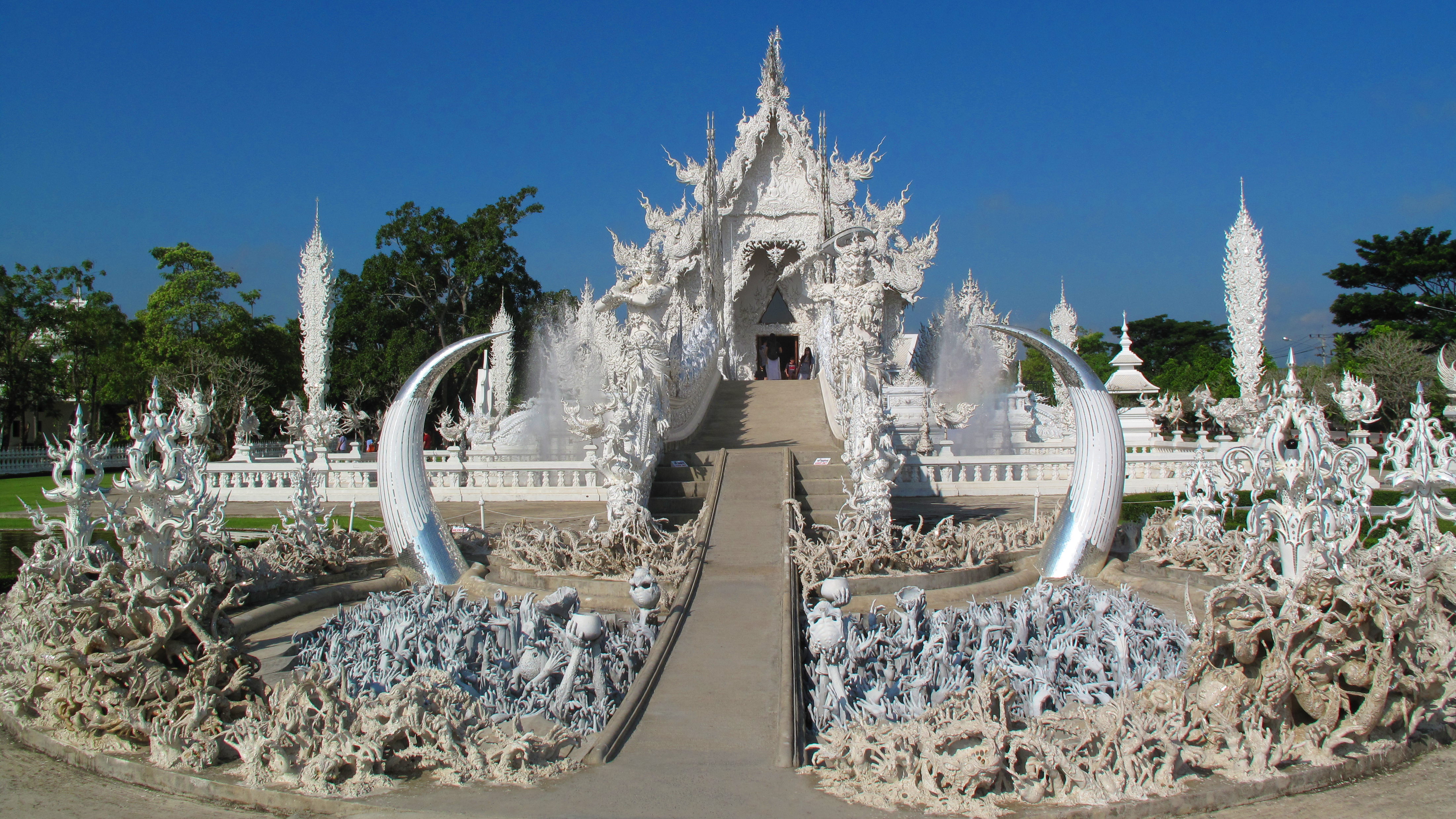 You 'walk through hell' to reach the main hall of the temple