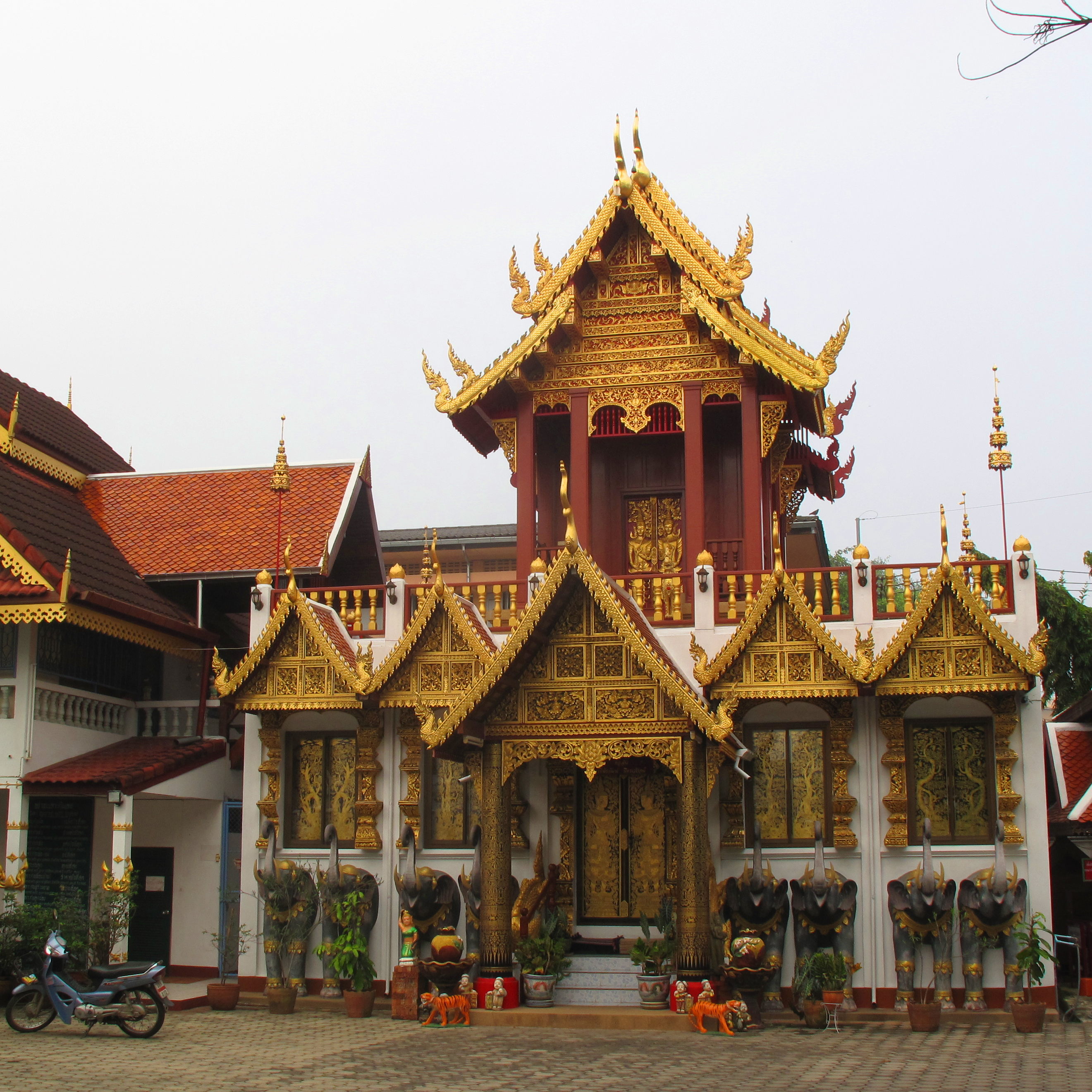 Hall and pagoda