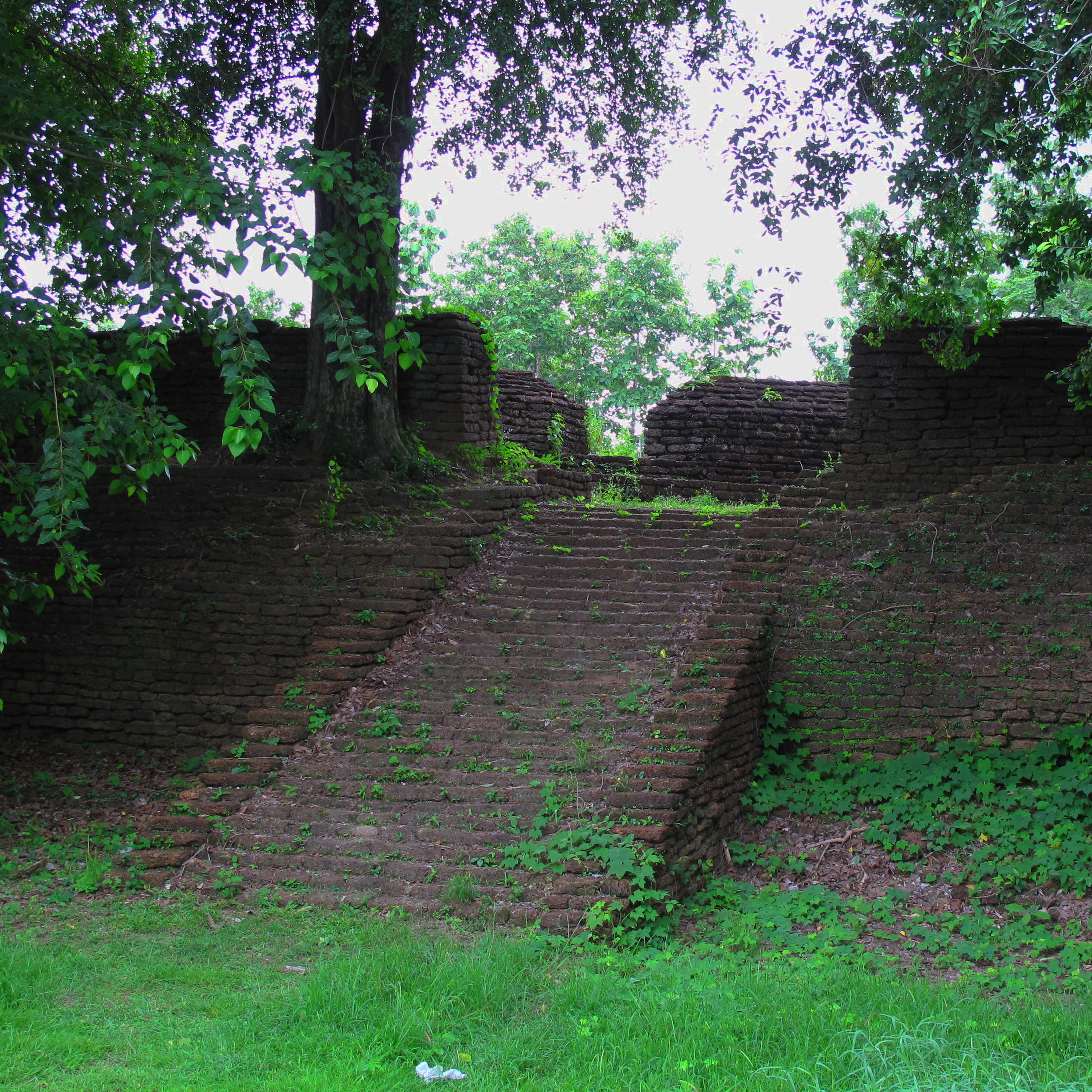 A ramp up to one of the bastions