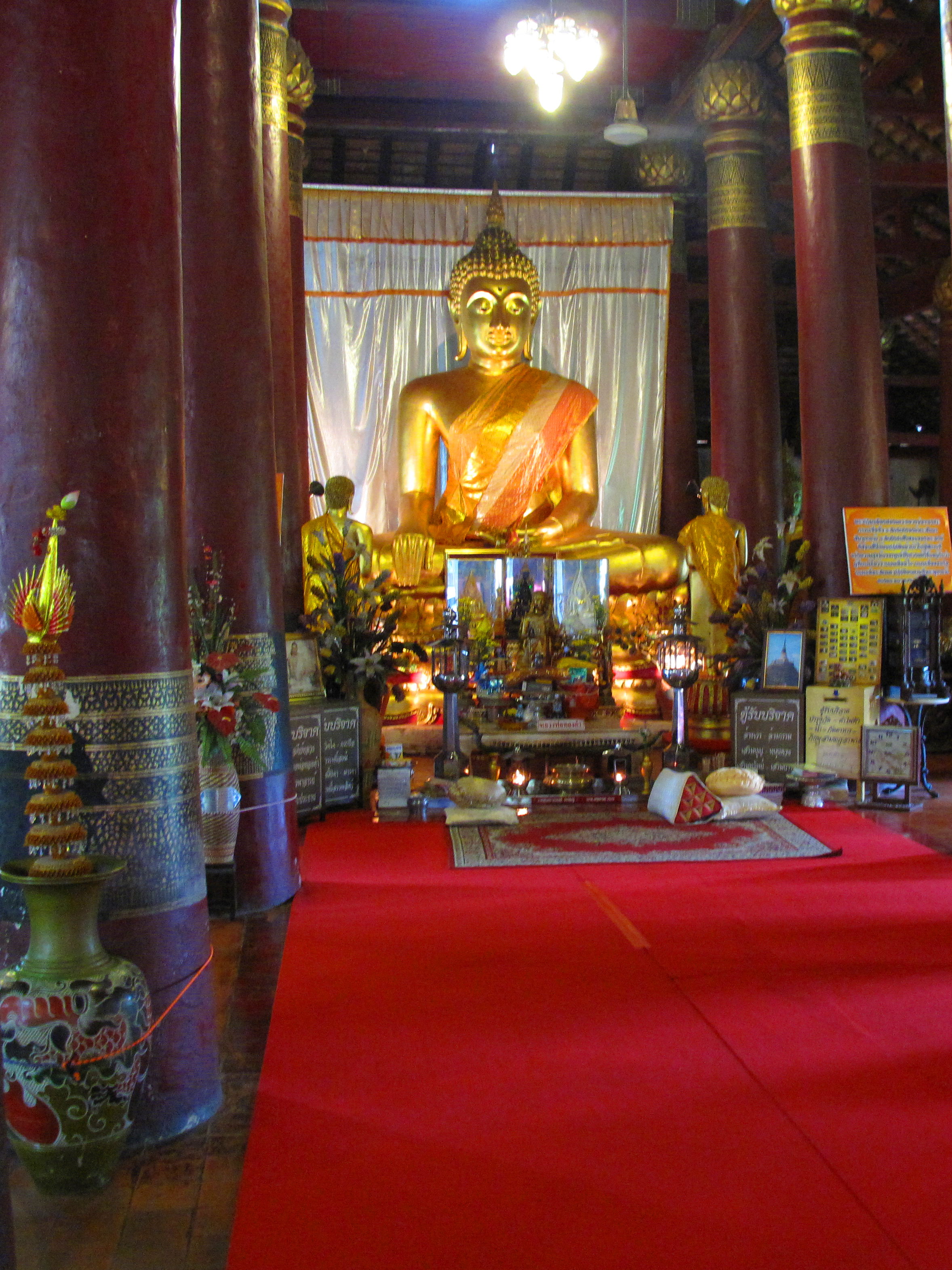 The altar of the prayer hall