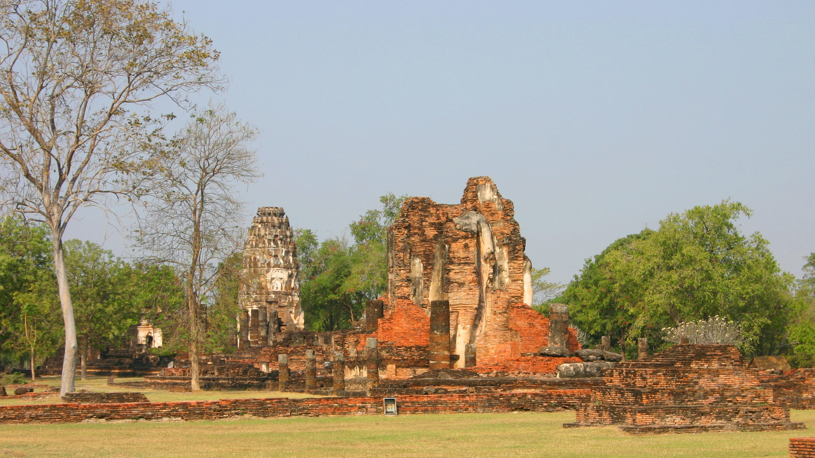 The ruins of Wat Phra Phai Luang in Sukhothai